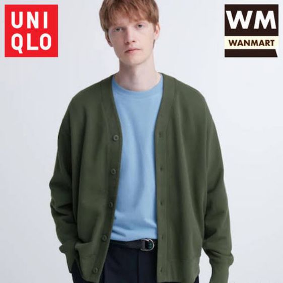 เสื้อคาดิแกน uniqlo XL สีเขียว รูปที่ 2
