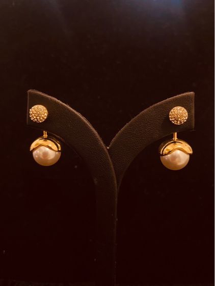 Kate Spade ต่างหูKate Spade Golden Acorn Pearl Drop Earrings รูปที่ 4