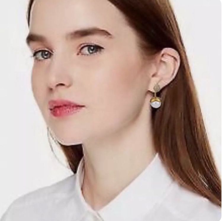 Kate Spade ต่างหูKate Spade Golden Acorn Pearl Drop Earrings รูปที่ 2