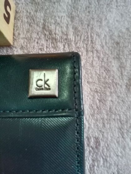 กระเป๋าใส่เหรียญหนังแท้สีดำ Cakvin Klein รูปที่ 5