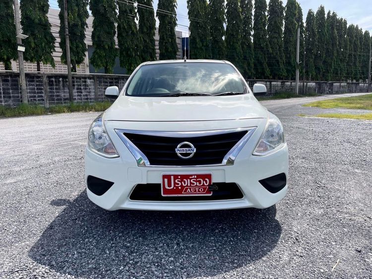 Nissan Almera 2018 1.2 V Sedan เบนซิน ไม่ติดแก๊ส เกียร์ธรรมดา ขาว รูปที่ 2