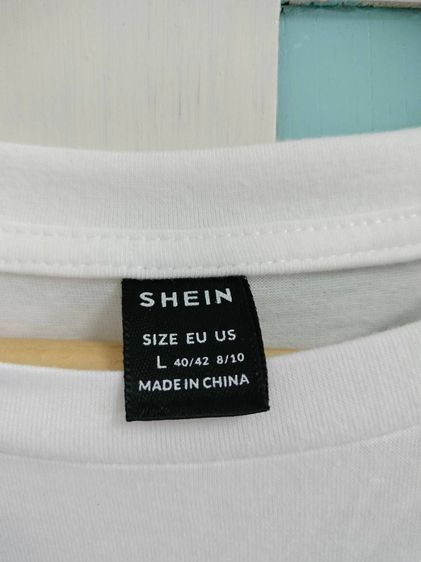 ชุดเสื้อยืดเนื้อดี+กระโปรงยาว พิมพ์ลายเข้าเซ็ตกัน จาก SHEIN  (ของใหม่) รูปที่ 8