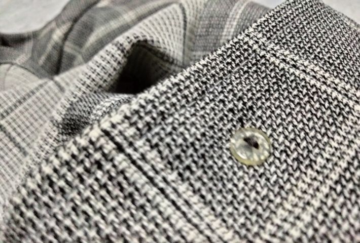 เสื้อสูท blazer ป้าย Woolmark แบรนด์ DAKS made in japan(11AR)สีเทาลายสก๊อต รูปที่ 10