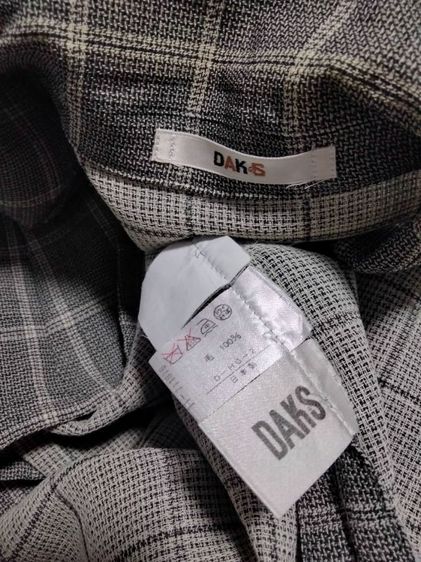 เสื้อสูท blazer ป้าย Woolmark แบรนด์ DAKS made in japan(11AR)สีเทาลายสก๊อต รูปที่ 11