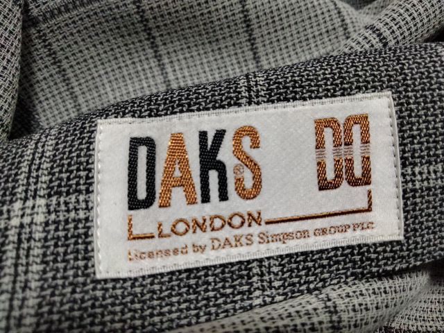 เสื้อสูท blazer ป้าย Woolmark แบรนด์ DAKS made in japan(11AR)สีเทาลายสก๊อต รูปที่ 12