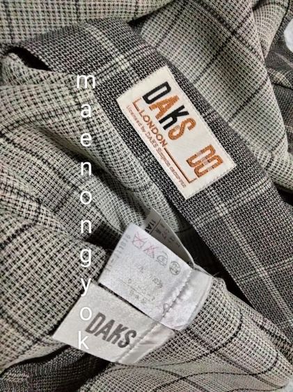 เสื้อสูท blazer ป้าย Woolmark แบรนด์ DAKS made in japan(11AR)สีเทาลายสก๊อต รูปที่ 7
