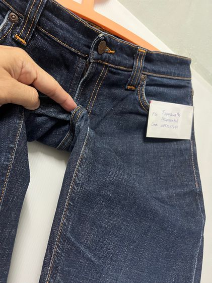 ยีนส์ nudie long john twill rinsed ของแท้ รูปที่ 7