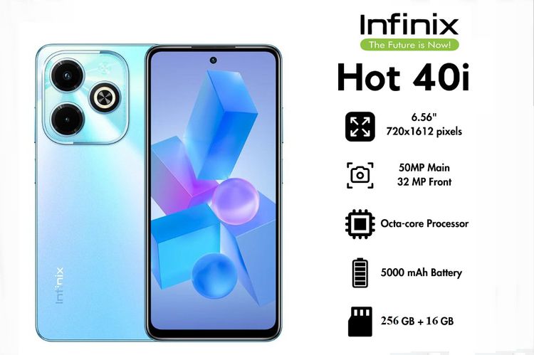 Infinix Hot 40i ( 16+256 GB ）ของใหม่ ประกันศูนย์ไทย 1 ปี รูปที่ 2