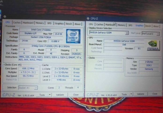 Dell Core i7-6300u Gen6 RAM:8GB HDD:500GB บอลนี้สวยพร้อมใช้แบบนี้การ์ดจอแยก Nvidia 2 GB รูปที่ 6