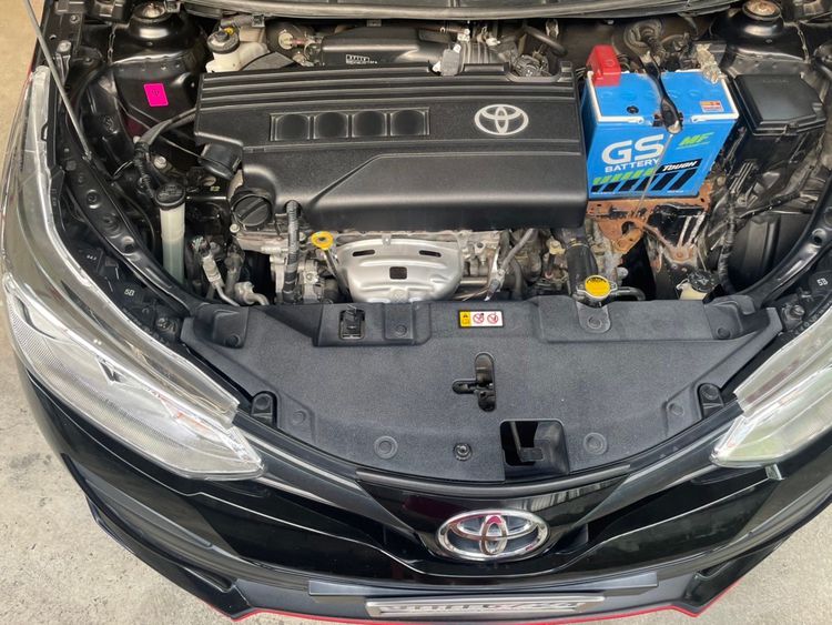 Toyota Yaris ATIV 2019 1.2 Mid Sedan เบนซิน ไม่ติดแก๊ส เกียร์อัตโนมัติ ดำ รูปที่ 4