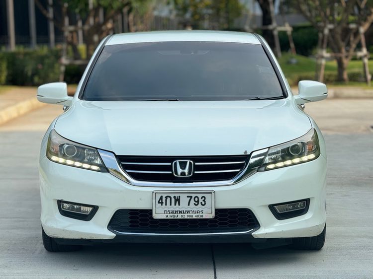Honda Accord 2014 2.0 EL Sedan เบนซิน ไม่ติดแก๊ส เกียร์อัตโนมัติ ขาว รูปที่ 3