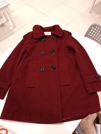 Coat Over เสื้อโค้ทผู้หญิง size S สีแดงเลือดหมู อก 34 ยาว 29 ไหล่กว้าง 13 แขนยาว 21 นิ้ว สภาพดี ใช้งานน้อยครั้ง รูปที่ 2