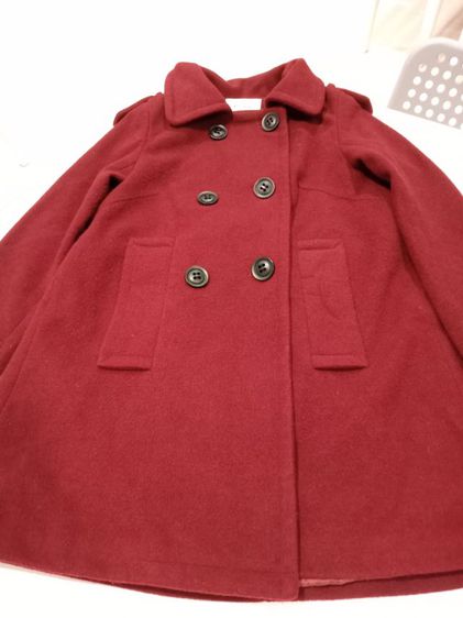 Coat Over เสื้อโค้ทผู้หญิง size S สีแดงเลือดหมู อก 34 ยาว 29 ไหล่กว้าง 13 แขนยาว 21 นิ้ว สภาพดี ใช้งานน้อยครั้ง รูปที่ 3