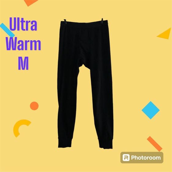 อื่นๆ ดำ แขนยาว กางเกง heattech Uniqlo รุ่น ultra warm สกรีนขอบ (ชาย) M