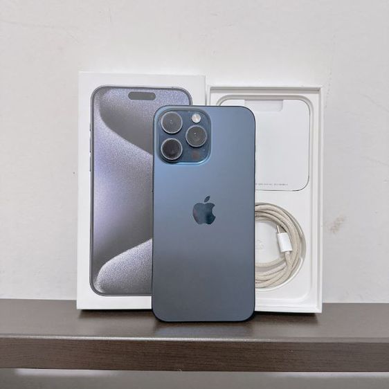 iPhone 15 Pro Max 256g สีฟ้า  สภาพสวย รูปที่ 4