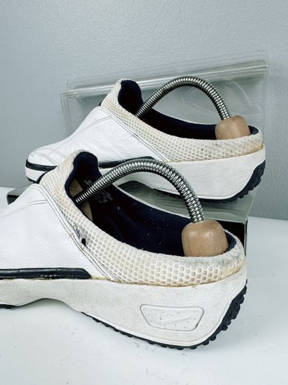 รองเท้า Nike Sz.8us41eu26cm Made in Thailand สีขาว แบบสวมเปิดส้น สภาพสวย ไม่ขาดซ่อม ใส่เดินลำลองดี รูปที่ 9