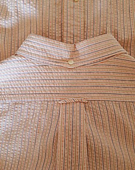เสื้อ JPRESS แบรนด์อเมริกา ลายทางยาวเล็กๆ size อก 23" ไหล่ 20.2"  แขน 10.5" ยาว 32.5" ผ้า Cotton 100 สภาพดีไม่มีตำหนิ รูปที่ 6