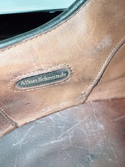 รองเท้าหนังแท้ Allen Edmonds Sz.13us47eu31cm Made in USA สีดำ รุ่นPark Avenue ยอดฮิตขอบแบรนด์ ของใหม่หลักหมื่น พื้นหนังเย็บ รูปที่ 13