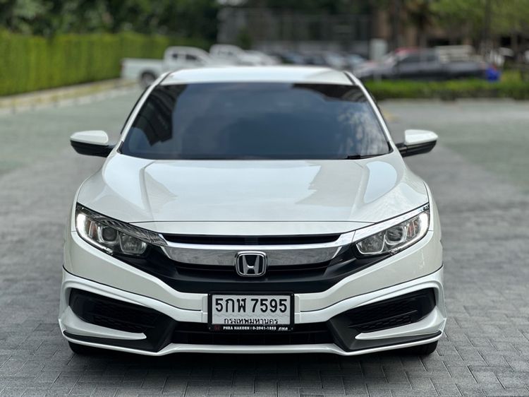 Honda Civic 2017 Sedan เบนซิน ไม่ติดแก๊ส เกียร์อัตโนมัติ ขาว รูปที่ 2