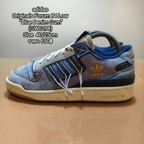 adidas
Originals Forum 84 Low “Blue Denim Gum”
Size  40ยาว25cm รูปที่ 1