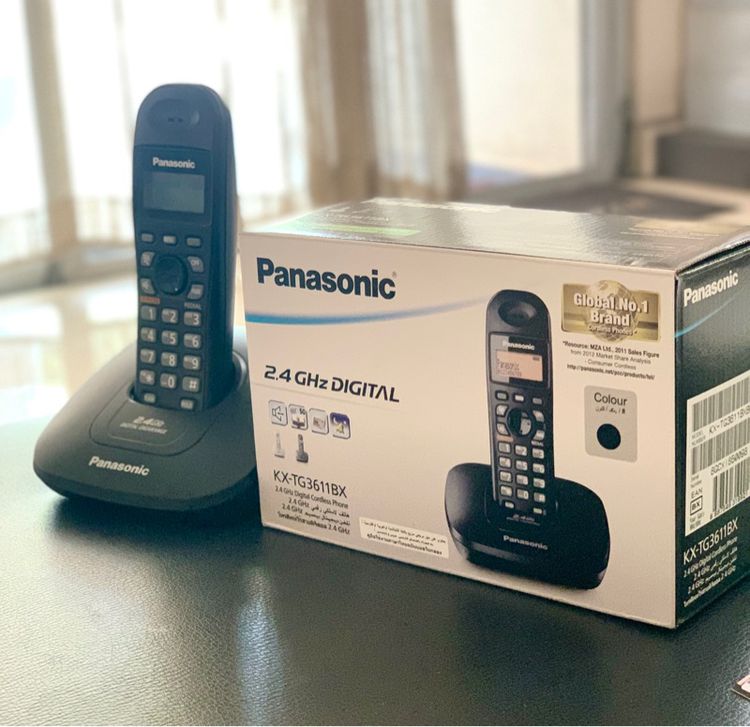 Panasonic โทรศัพท์ไร้สาย 2.4 GHz รุ่น KX-TG3611BX สีดำ สำหรับบ้านหรือสำนักงาน รูปที่ 6