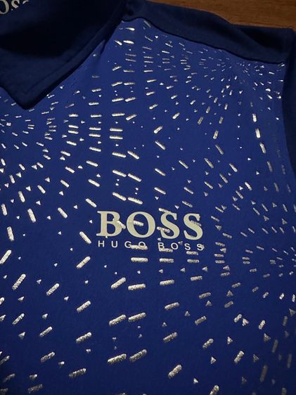 เสื้อคอปกHUGO BOSS สีน้ำเงิน สภาพใหม่ รูปที่ 2