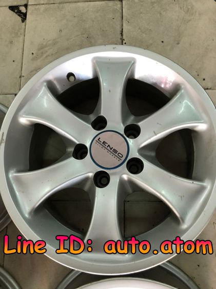 ขายแม็กใหม่ Lenso เก่าเก็บ 15 นิ้ว  5 รู 114 สีบรอนซ์เงิน รูปที่ 2