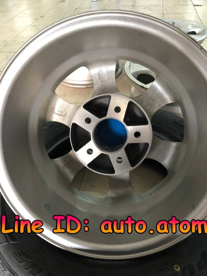 ขายแม็กใหม่ Lenso เก่าเก็บ 15 นิ้ว  5 รู 114 สีบรอนซ์เงิน รูปที่ 6