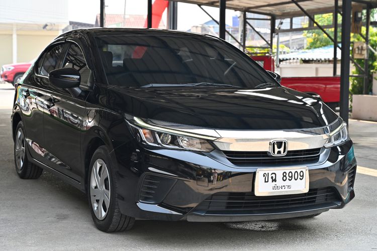 Honda City 2020 1.0 S Sedan เบนซิน ไม่ติดแก๊ส เกียร์อัตโนมัติ ดำ รูปที่ 3