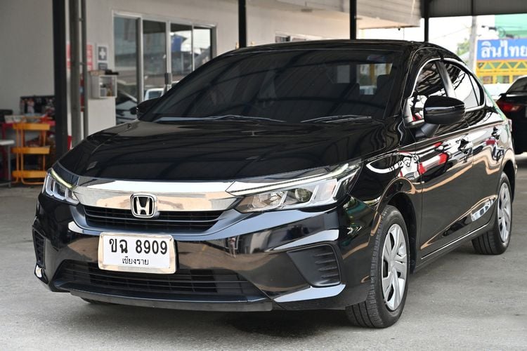 Honda City 2020 1.0 S Sedan เบนซิน ไม่ติดแก๊ส เกียร์อัตโนมัติ ดำ รูปที่ 1