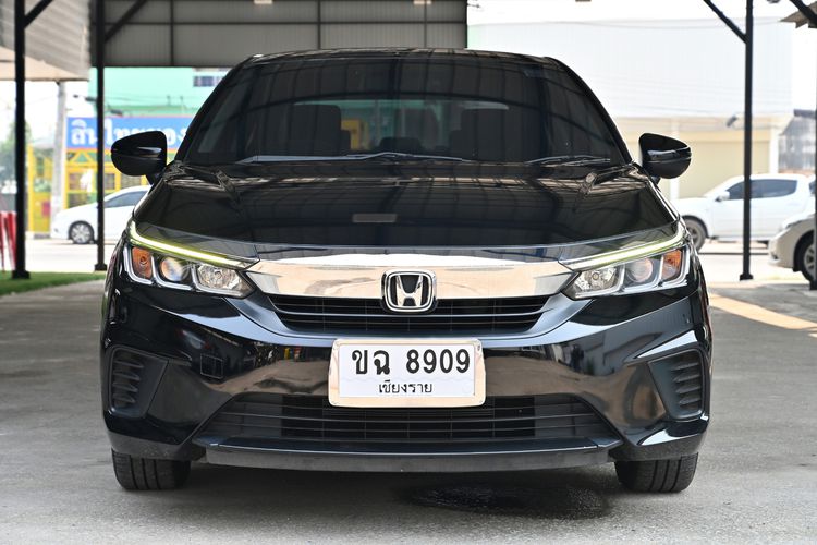 Honda City 2020 1.0 S Sedan เบนซิน ไม่ติดแก๊ส เกียร์อัตโนมัติ ดำ รูปที่ 2