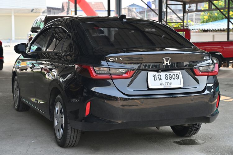 Honda City 2020 1.0 S Sedan เบนซิน ไม่ติดแก๊ส เกียร์อัตโนมัติ ดำ รูปที่ 4