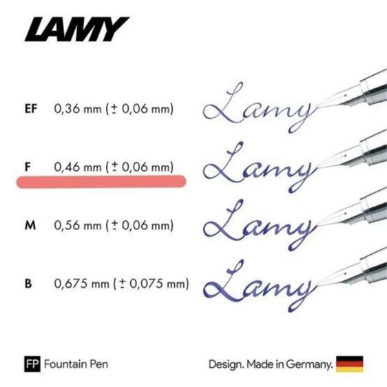 ปากกาหมึกซึม Gift Set LAMY Al-stat LX
ขนาด Nib F (0.5) 4ด้าม 4 สี  รูปที่ 5