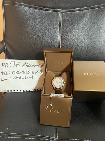 ขายนาฬิกา Gucci หน้ามุก G หลักเพชรแท้king size ขาย22,000บาท
