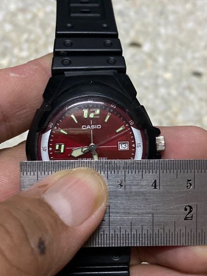 นาฬิกายี่ห้อ CASIO  ของแท้มือสอง  สายยางเปลี่ยนมาใหม่ 350฿ รูปที่ 6