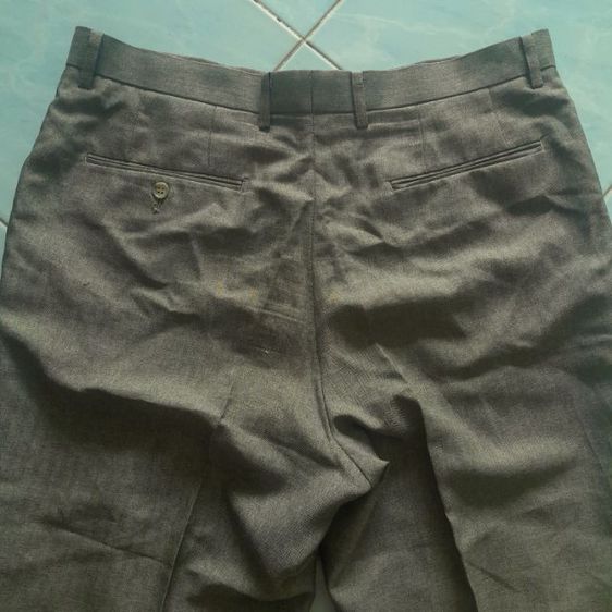 ❌ขายแล้ว❌Retro grey herringbone weft striped trousers w34-35 
made in Japan
🎌🎌🎌 รูปที่ 8