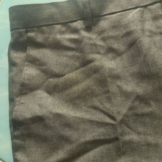 ❌ขายแล้ว❌Retro grey herringbone weft striped trousers w34-35 
made in Japan
🎌🎌🎌 รูปที่ 5