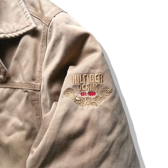 Tommy Hilfiger Khaki Brown Zipper Jacket รอบอก 45” รูปที่ 8