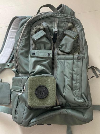 Backpacks Military Pilot Harvest Lebel Yamaguchi Green Military Made In Japan สูง19นิ้ว กว้าง 11นิ้วครึ่ง รูปที่ 17