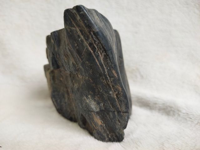 หินซุยเซอิ Suiseki หินสีดำไม้กลายเป็นหิน รูปที่ 5