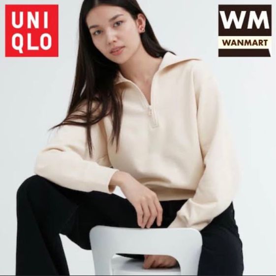 อื่นๆ สเวตเชิ้ต เนื้อ แขนยาว เสื้อ Sweater Uniqloแท้