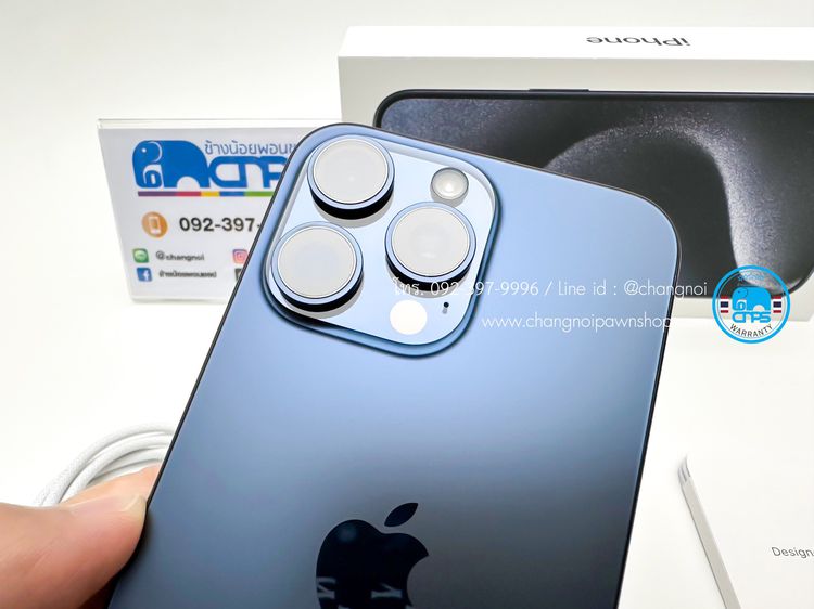 iPhone 15 Pro Max 512GB Blue Titanium (C2402019) รูปที่ 7