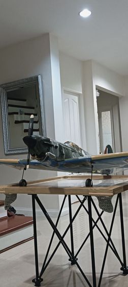 เครื่องบินบังคับRC war bird(wood) รุ่น Spitfire KyushoJapan, wing1.7m 4stroke fuel Engine Saito FA-72 Goldenพร้อมบิน ของสะสม หายาก ราคาพิเศษ รูปที่ 13