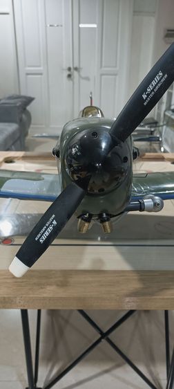 เครื่องบินบังคับRC war bird(wood) รุ่น Spitfire KyushoJapan, wing1.7m 4stroke fuel Engine Saito FA-72 Goldenพร้อมบิน ของสะสม หายาก ราคาพิเศษ รูปที่ 2