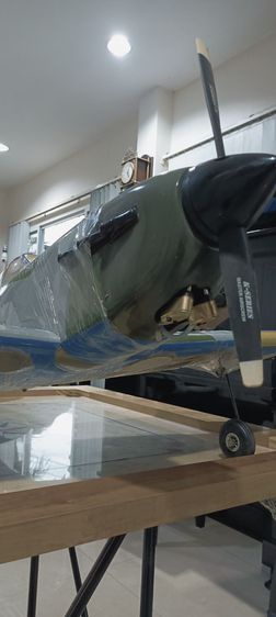 เครื่องบินบังคับRC war bird(wood) รุ่น Spitfire KyushoJapan, wing1.7m 4stroke fuel Engine Saito FA-72 Goldenพร้อมบิน ของสะสม หายาก ราคาพิเศษ รูปที่ 14