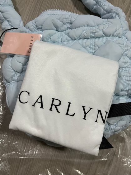กระเป๋า carlyn รุ่น soft m สี blue แท้ใหม่ รูปที่ 5