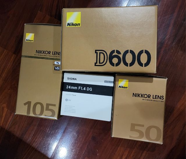 กล้อง Nikon D600 กับ 3 เลนส์ ยกชุด 24mm 1.4 50mm 1.8 105mm 2.8 macro สภาพดีมาก รูปที่ 11
