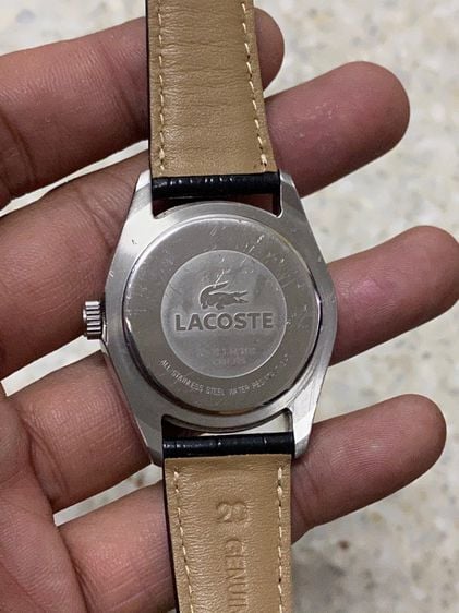 นาฬิกายี่ห้อ  LACOSTE  ของแท้มือสอง สแตนเลสทั้งเรือนสายหนัง เปลี่ยนใหม่ 950฿ รูปที่ 3