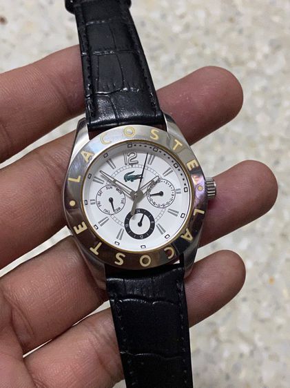 นาฬิกายี่ห้อ  LACOSTE  ของแท้มือสอง สแตนเลสทั้งเรือนสายหนัง เปลี่ยนใหม่ 950฿ รูปที่ 1
