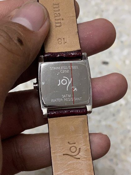 นาฬิกายี่ห้อ JOY  ควอทซ์ ของแท้มือสอง สายหนังเดิม  700฿ รูปที่ 3